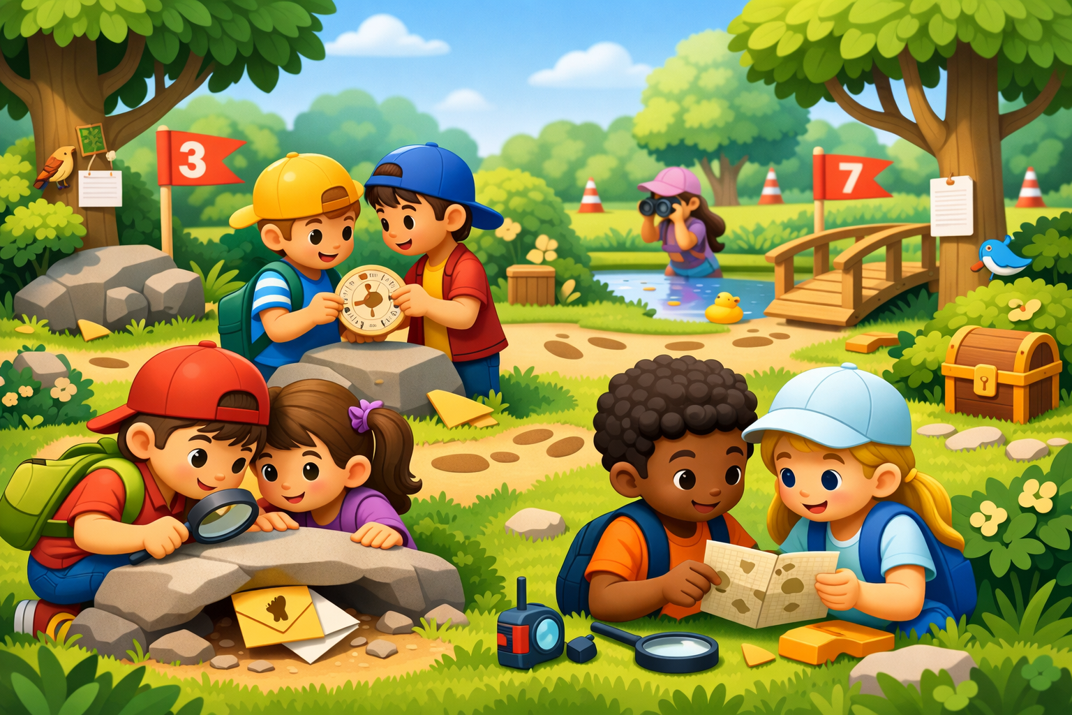 Spuren-Detektiv-Rallye