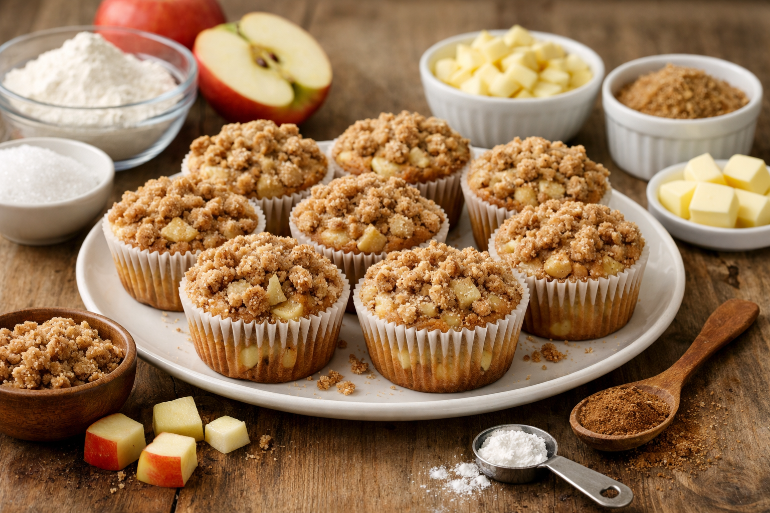 Apfel-Zimt-Streusel-Muffins