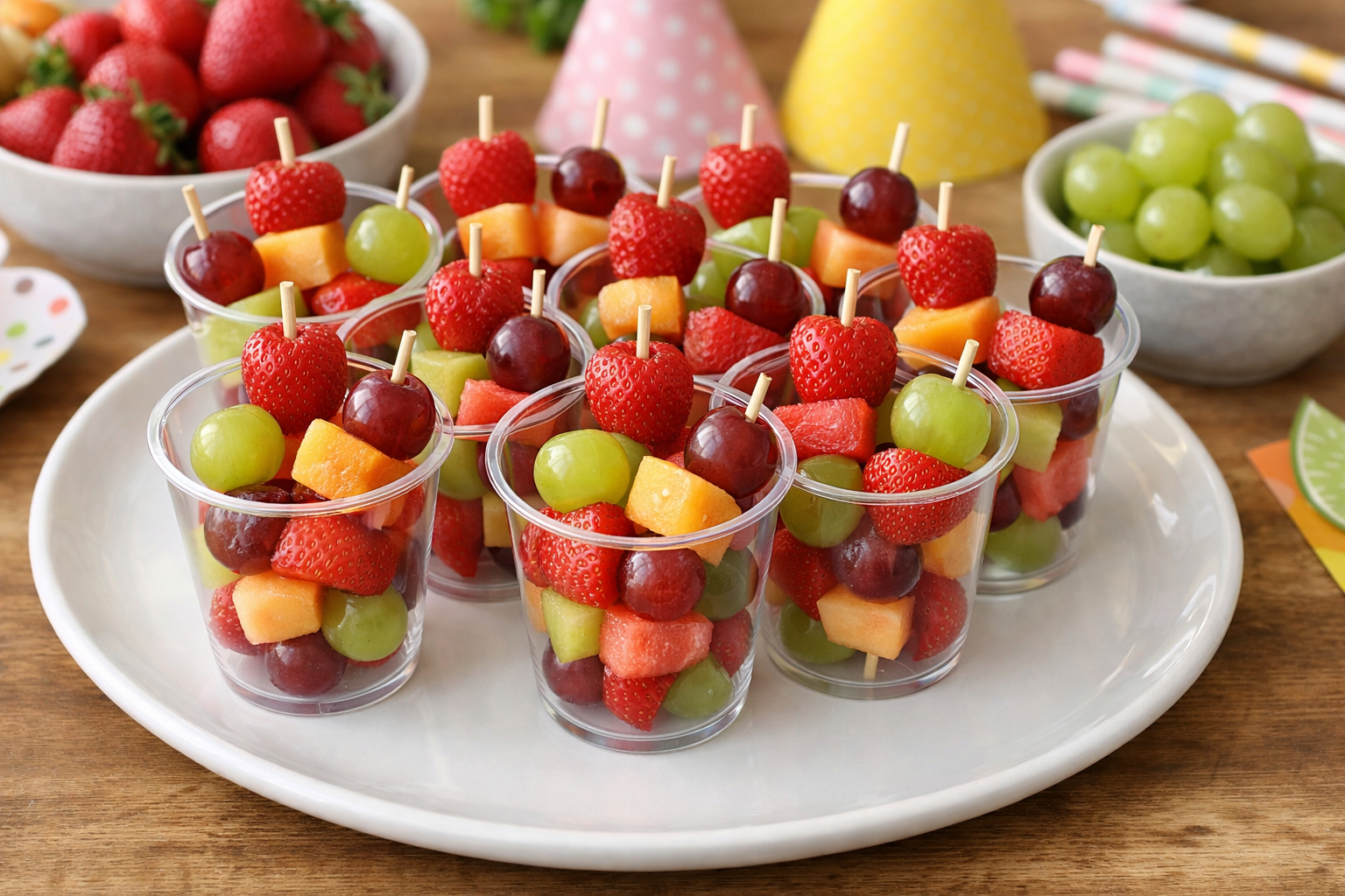 Fruit Skewer Cups