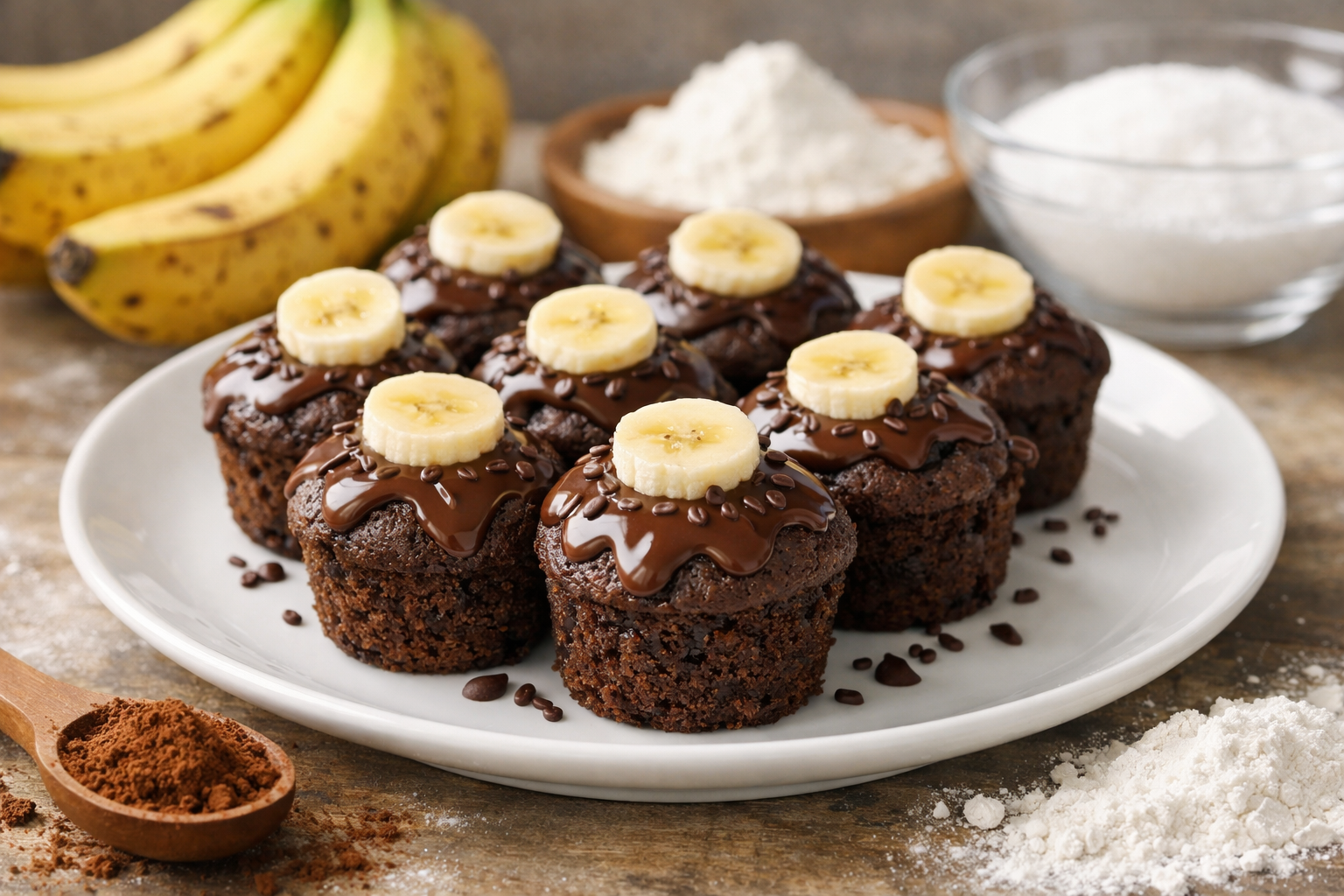 Schoko-Bananen-Minikuechlein